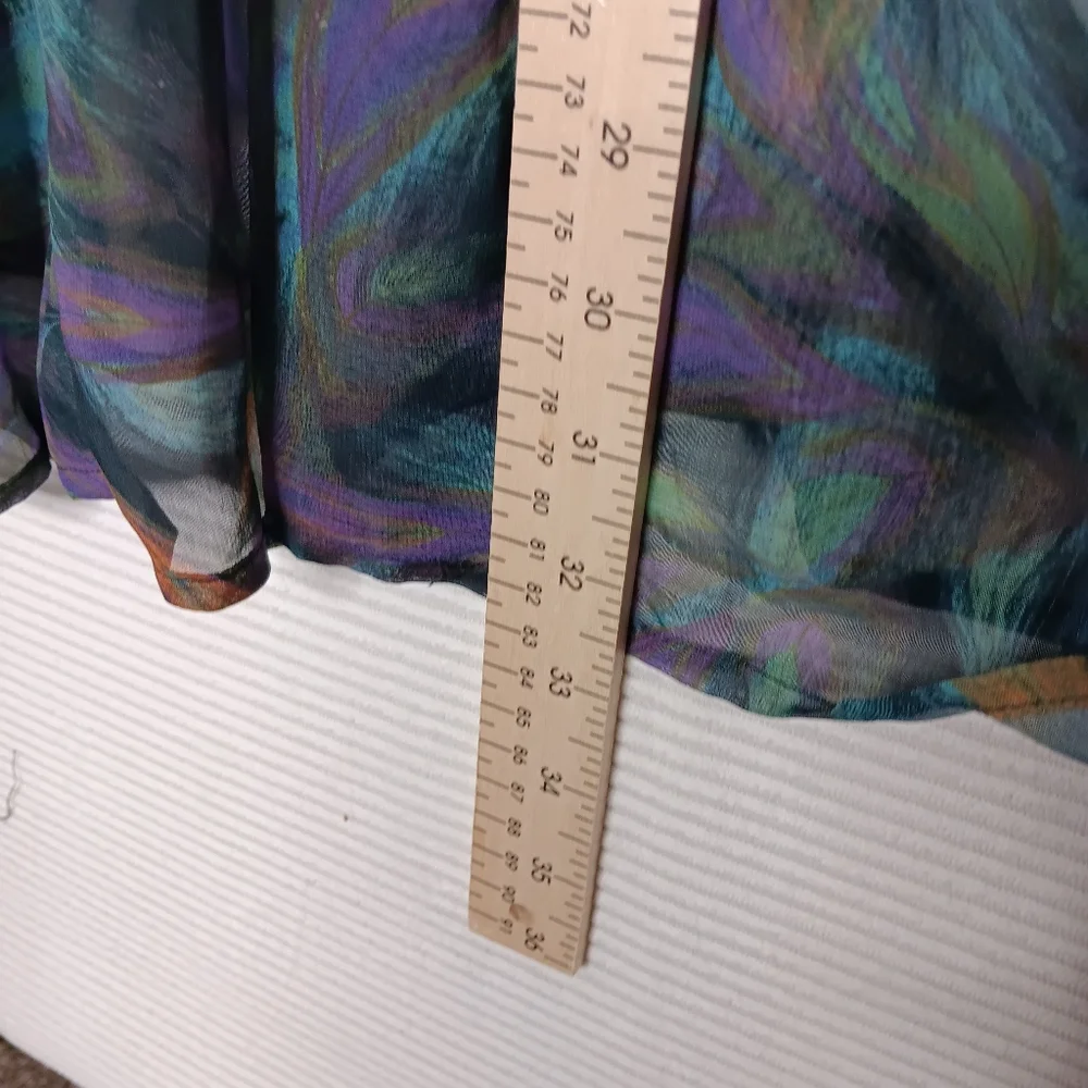 Island leaf print sheer H&M‎ coverup - like new